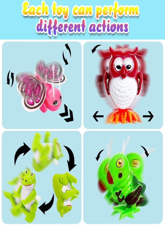 Baaxxango 24 Pcs Wind Up Toys Assorted Animals Bulk Flipping Walking Jumping Clockwork Toy,Wind Up Animal Party Favors Toy for Birthday Birthday Party Favors,Classroom Prizes,Treasure Box - Image 5
